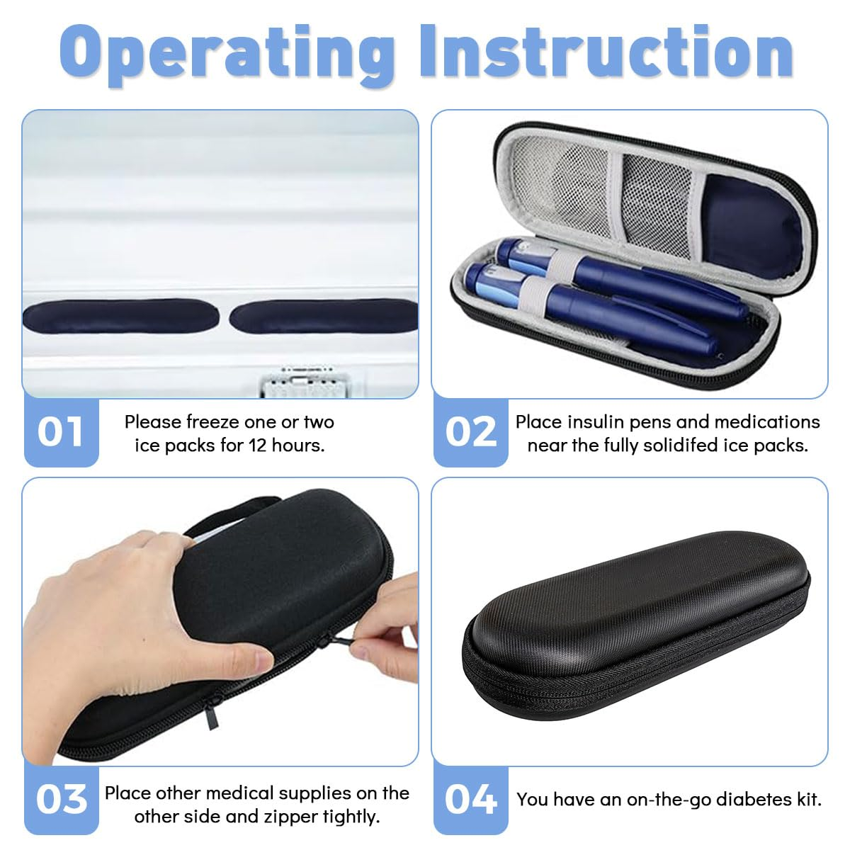 Insulin Travel Case Compact Portable Cold Storage Box - Image 5