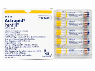 Actrapid HM Penfill (3ml Each)