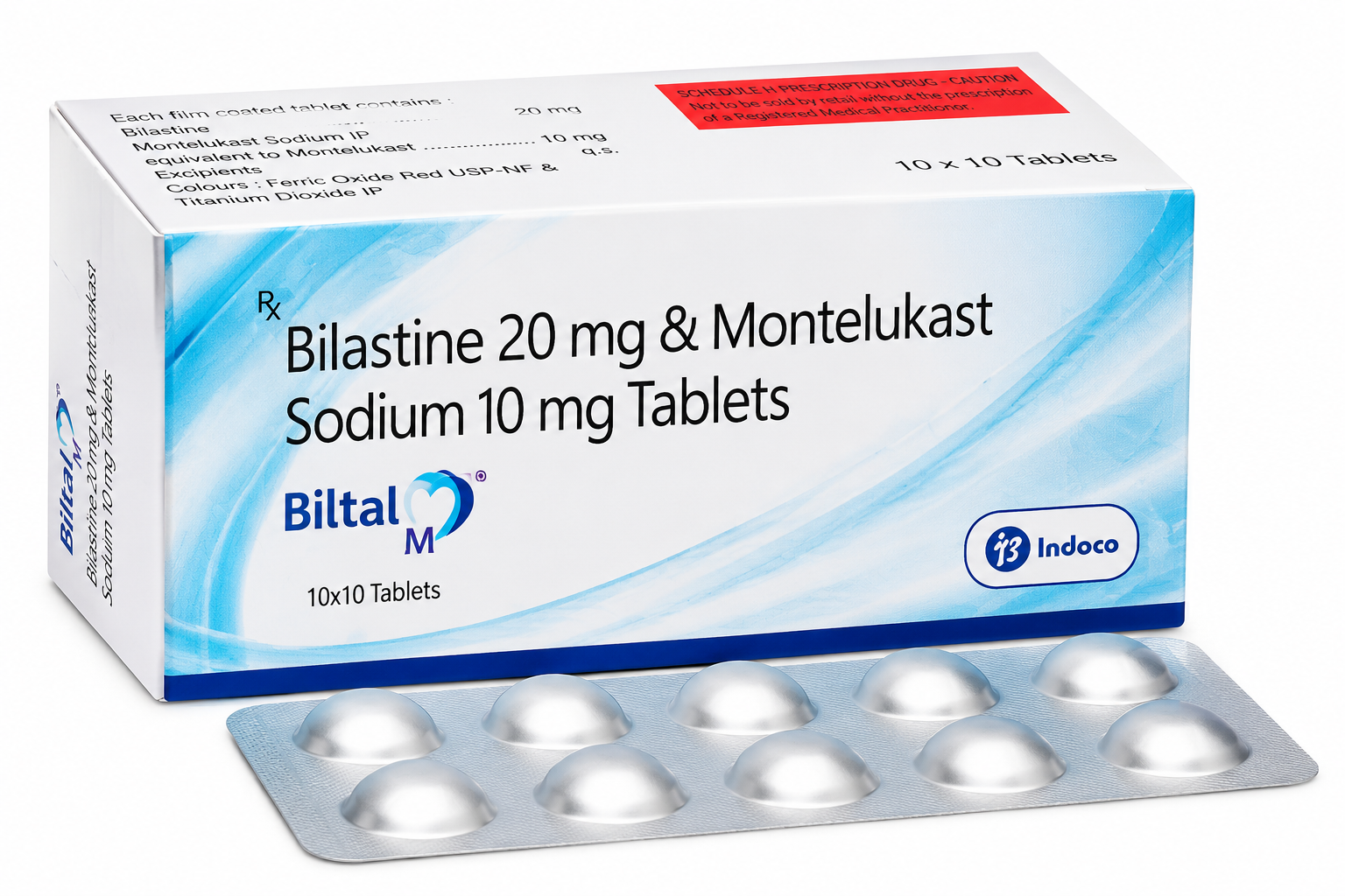 Bilastine (20mg) + Montelukast (10mg)
