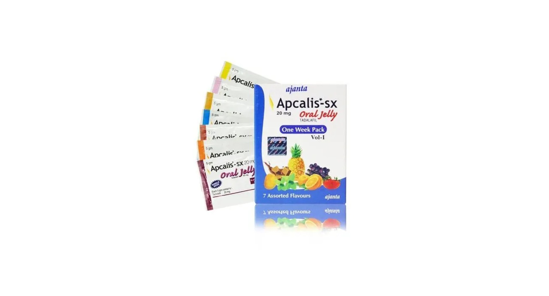 Apcalis Oral Jelly 20 mg single Tadalafil jelly sachet