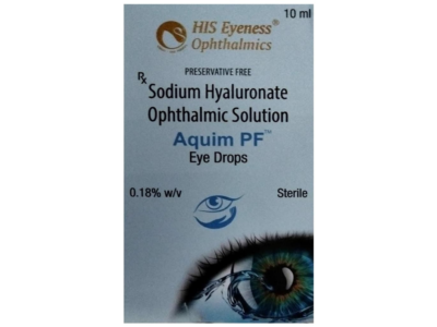 Aquim PF Sodium Hyaluronate Eye Drops box