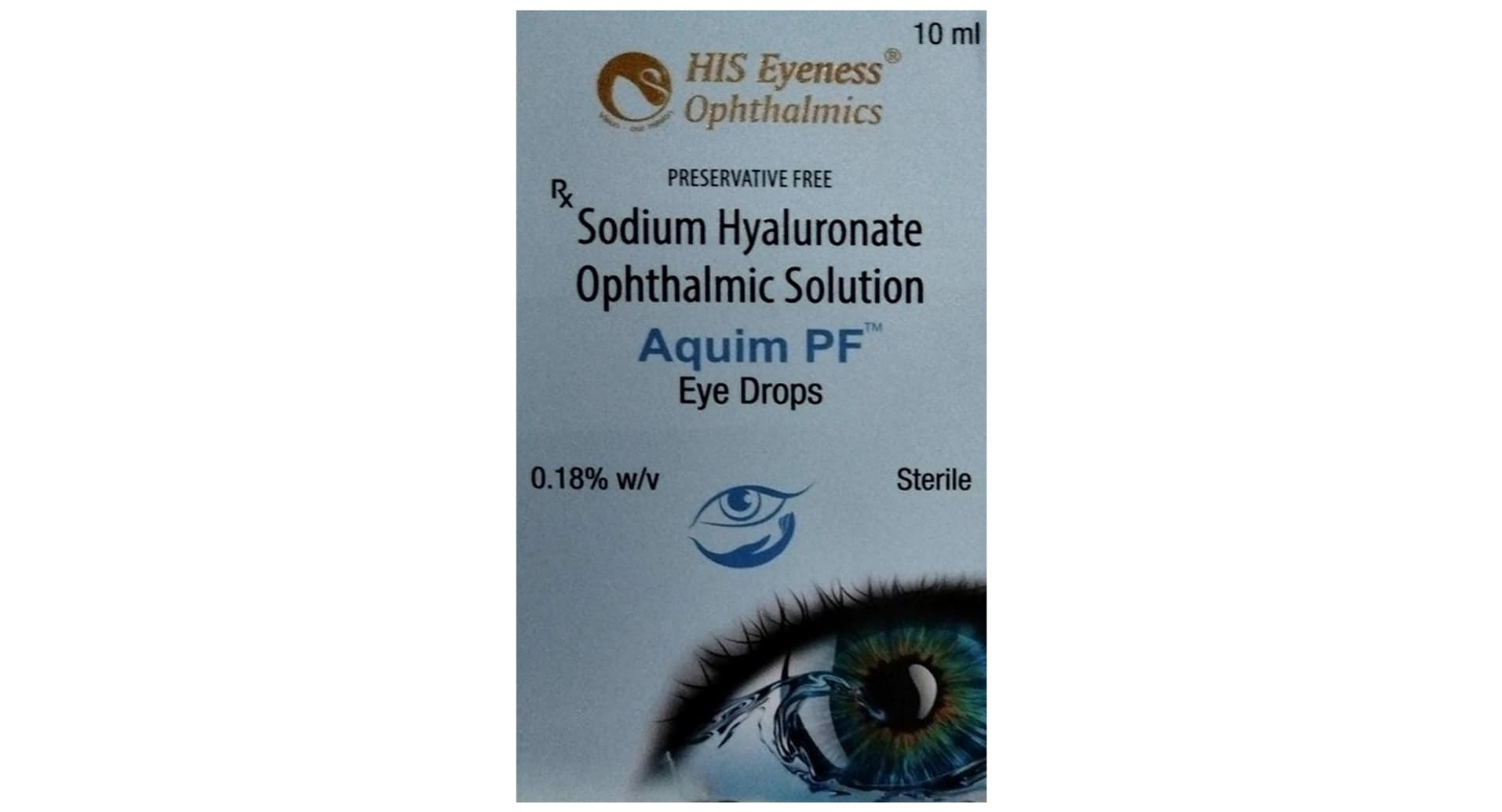 Aquim PF Sodium Hyaluronate Eye Drops box