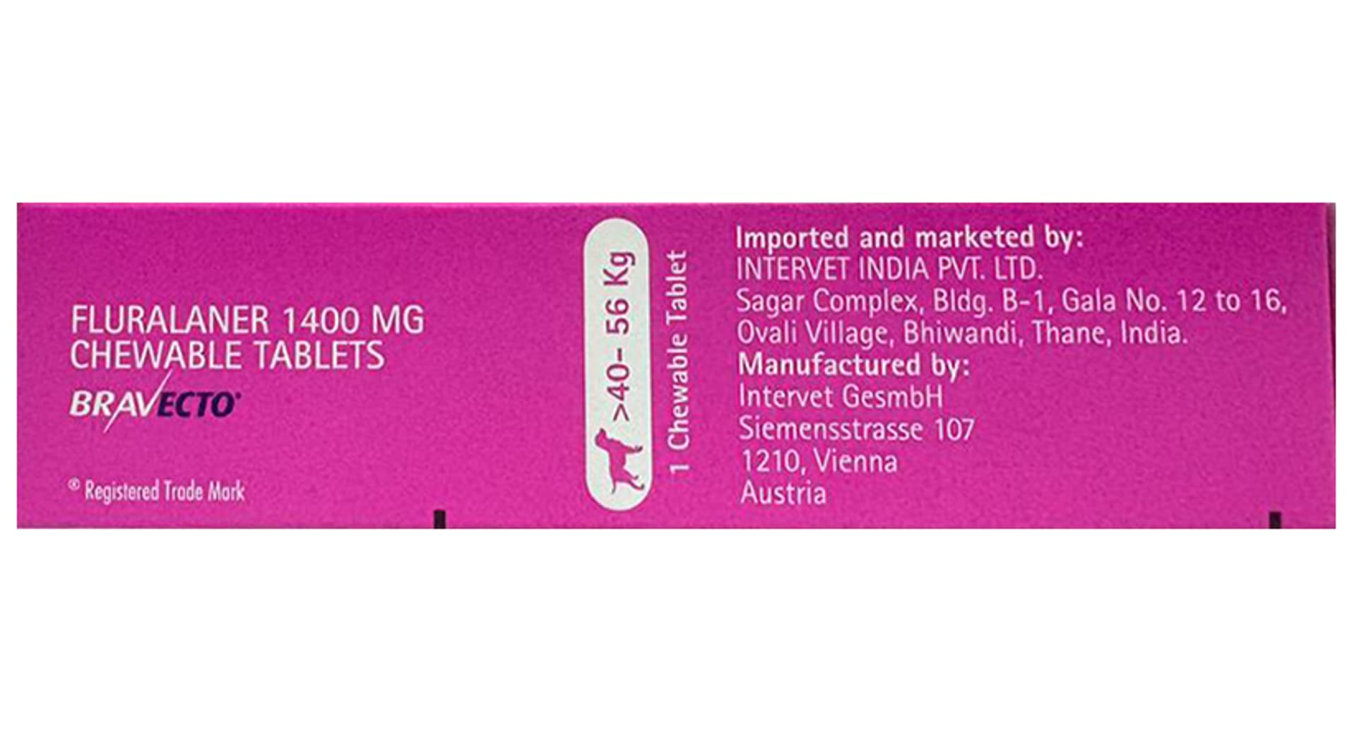 Bravecto chewable tablet blister