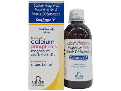 Calcimax P Suspension 200 ml with calcium, phosphorus, magnesium, zinc and vitamin D3
