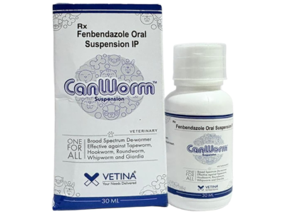 Canworm Suspension 30 ml carton and bottle