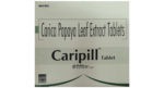 Caripill Tablet carton front - Carica Papaya Leaf Extract Tablets by Micro Labs