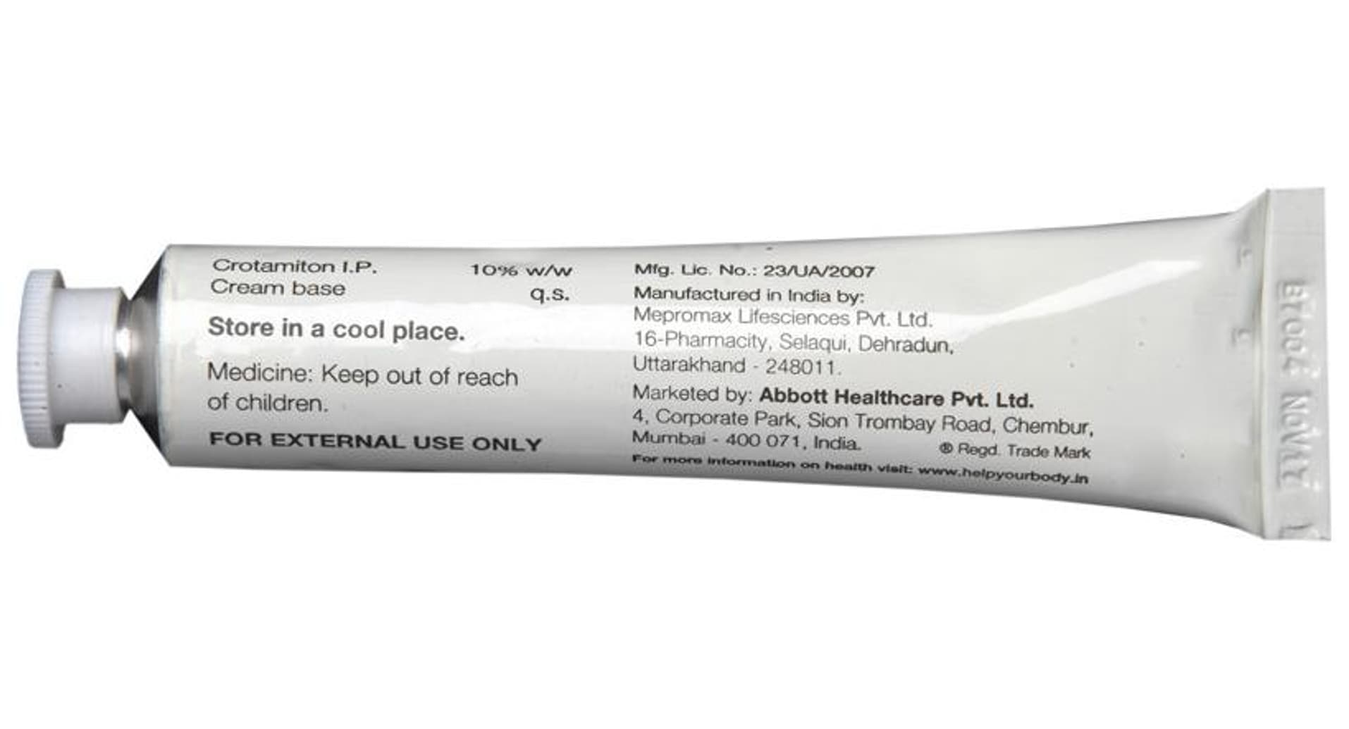 Crotorax Cream tube