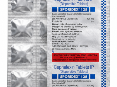 Sporidex 125mg Tablet DT