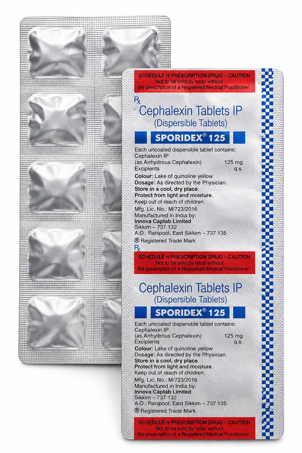 Sporidex 125mg Tablet DT