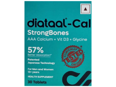 Diataal-Cal StrongBones calcium and vitamin D3 tablet pack of 30