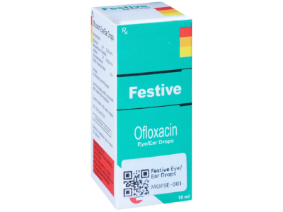 Festive Eye Ear Drops box front