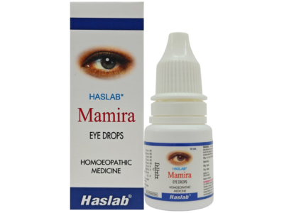 Haslab Mamira Eye Drops box and bottle