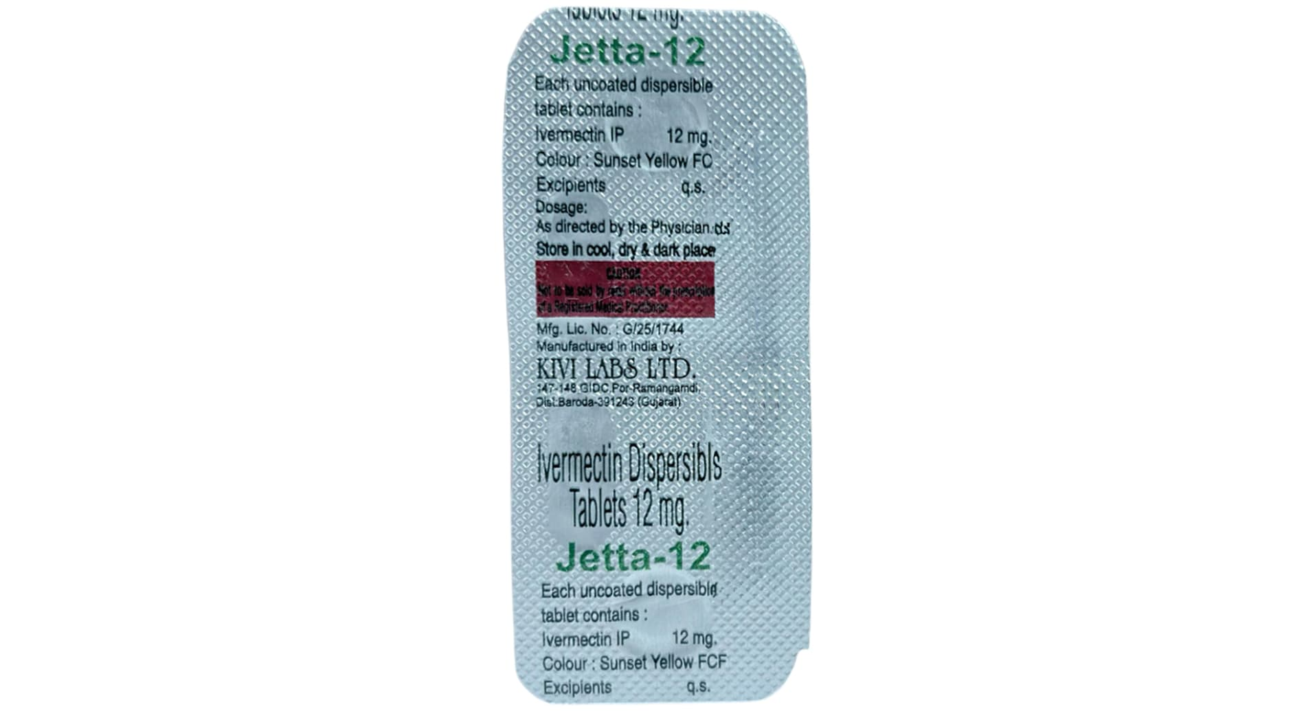 Jetta-12 tablet blister front