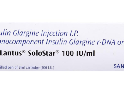 Lantus SoloStar 100 IU/ml Insulin Glargine Injection box