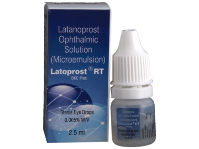 Latoprost RT Latanoprost Eye Drops box and bottle