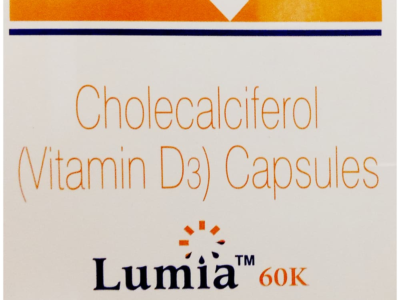 Lumia 60K Cholecalciferol Vitamin D3 Capsule box front