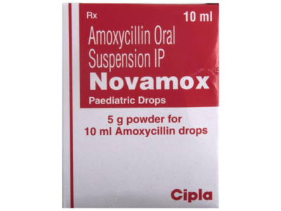 Novamox Paediatric Drops box front