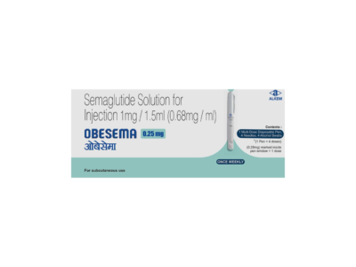 Obesema 0.25mg Injection front pack by Alkem