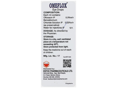Omeflox Eye Drops bottle