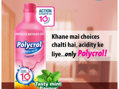 Polycrol Xpress Relief antacid gel for acidity relief
