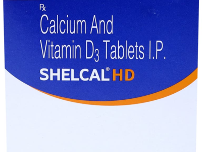 Shelcal HD Calcium and Vitamin D3 Tablet box front