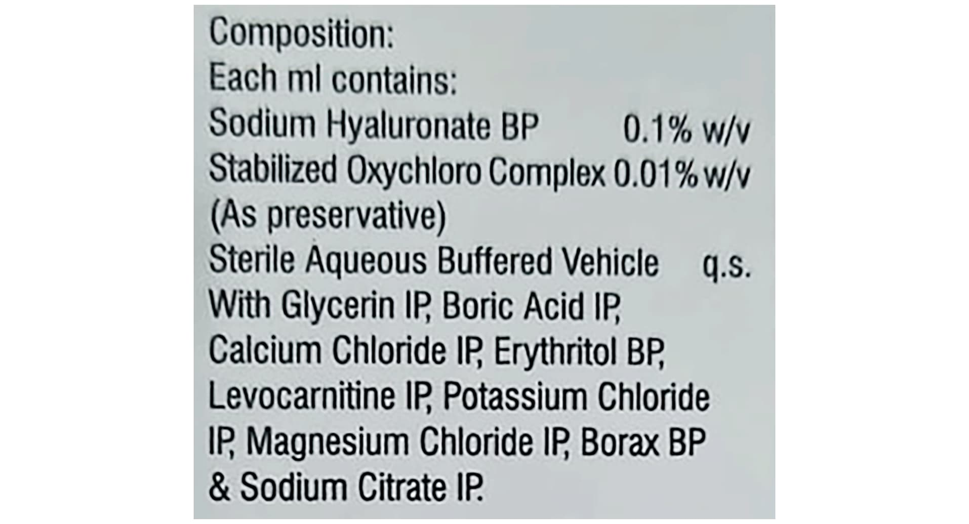 Soha Eye Drops bottle