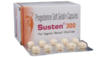 Susten 300 Progesterone Soft Gelatin Capsule with blister strip