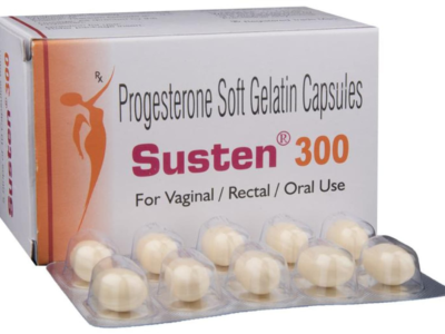 Susten 300 Progesterone Soft Gelatin Capsule with blister strip
