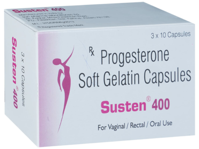 Susten 400 Progesterone Soft Gelatin Capsule box