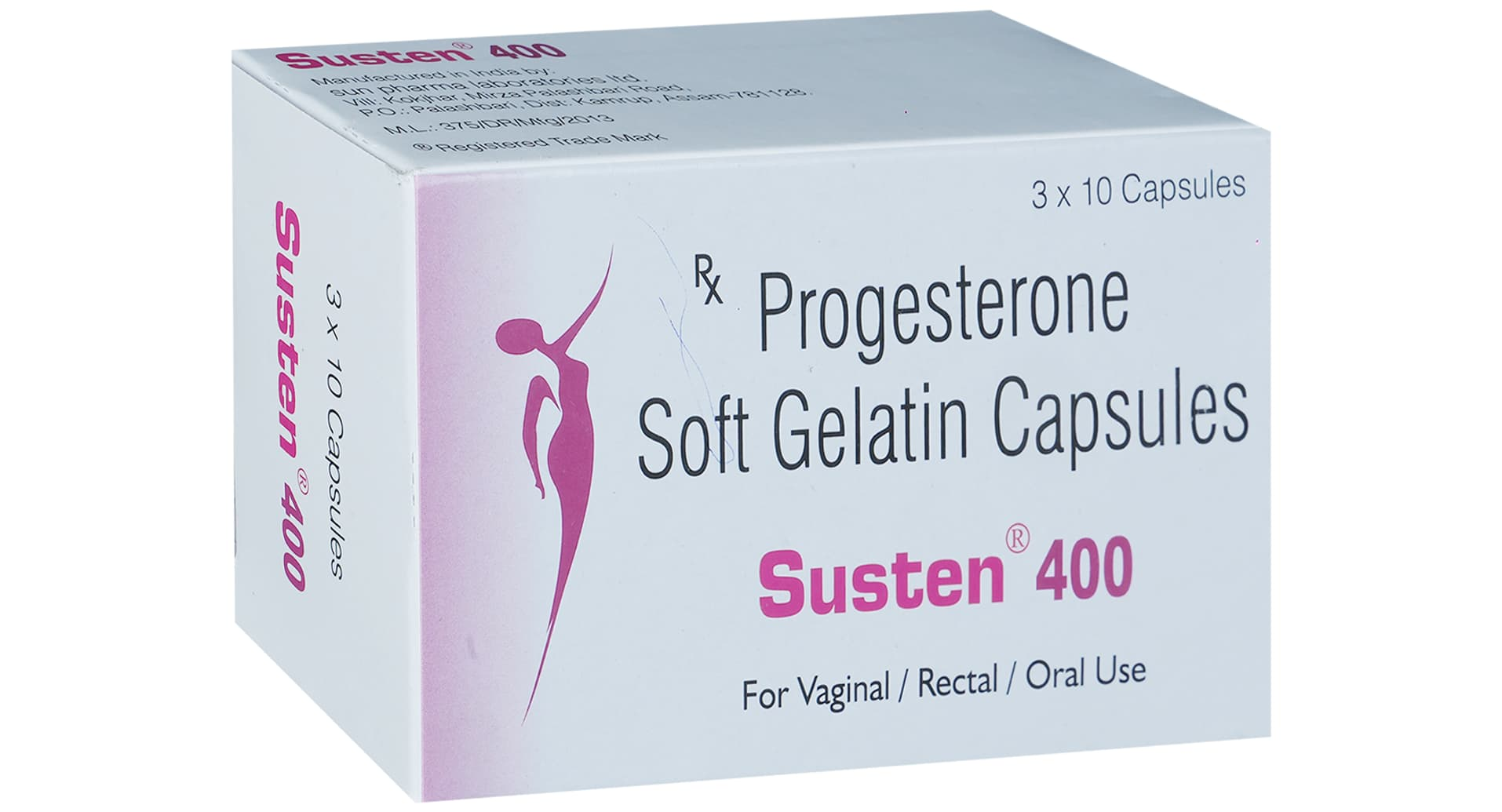 Susten 400 Progesterone Soft Gelatin Capsule box