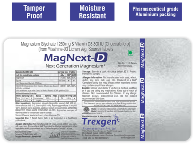 Trexgen MagNext D composition and strength details