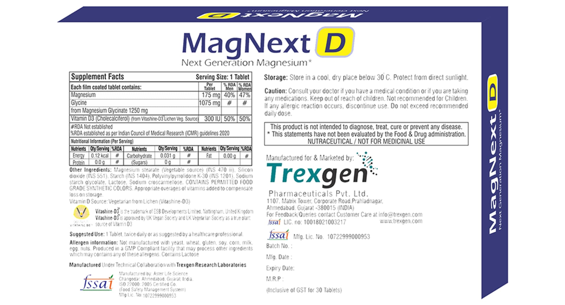 Trexgen MagNext D pack information