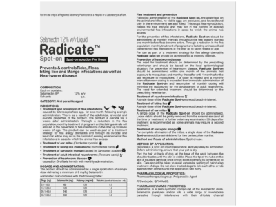Veko Radicate selamectin 12% w/v pack panel