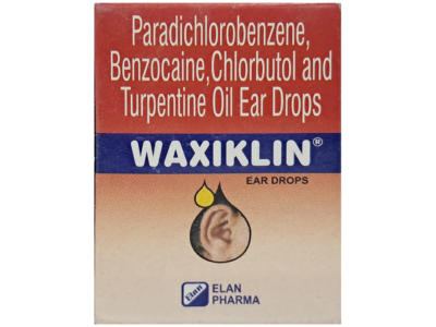 Waxiklin Ear Drops box front