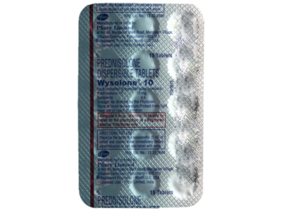 Wysolone 10 back label and composition