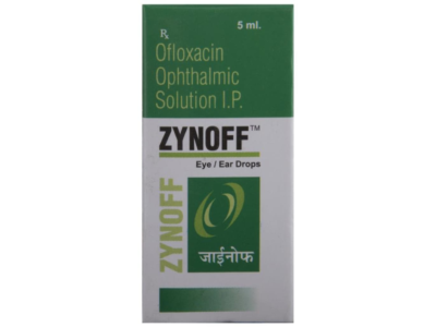 Zynoff Eye Ear Drops box front