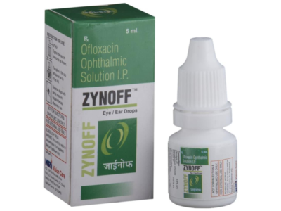 Zynoff Ofloxacin Eye Ear Drops box and bottle