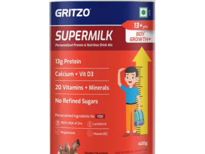 Gritzo SuperMilk Growth+ 13+ Years Boys, 400 gm