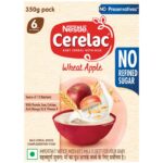 Nestle Cerelac Wheat Apple Baby Cereal, 350 gm