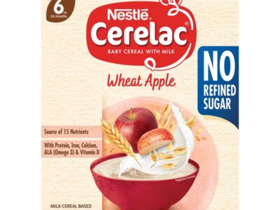 Nestle Cerelac Wheat Apple Baby Cereal, 350 gm