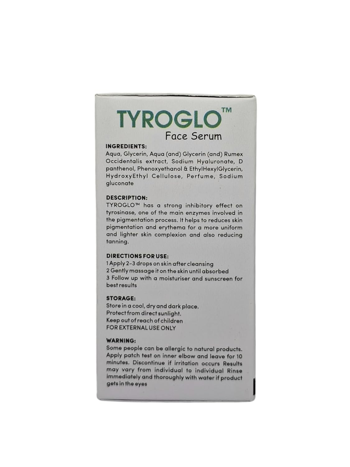Face Serum with 3% Tyrostat - Image 8