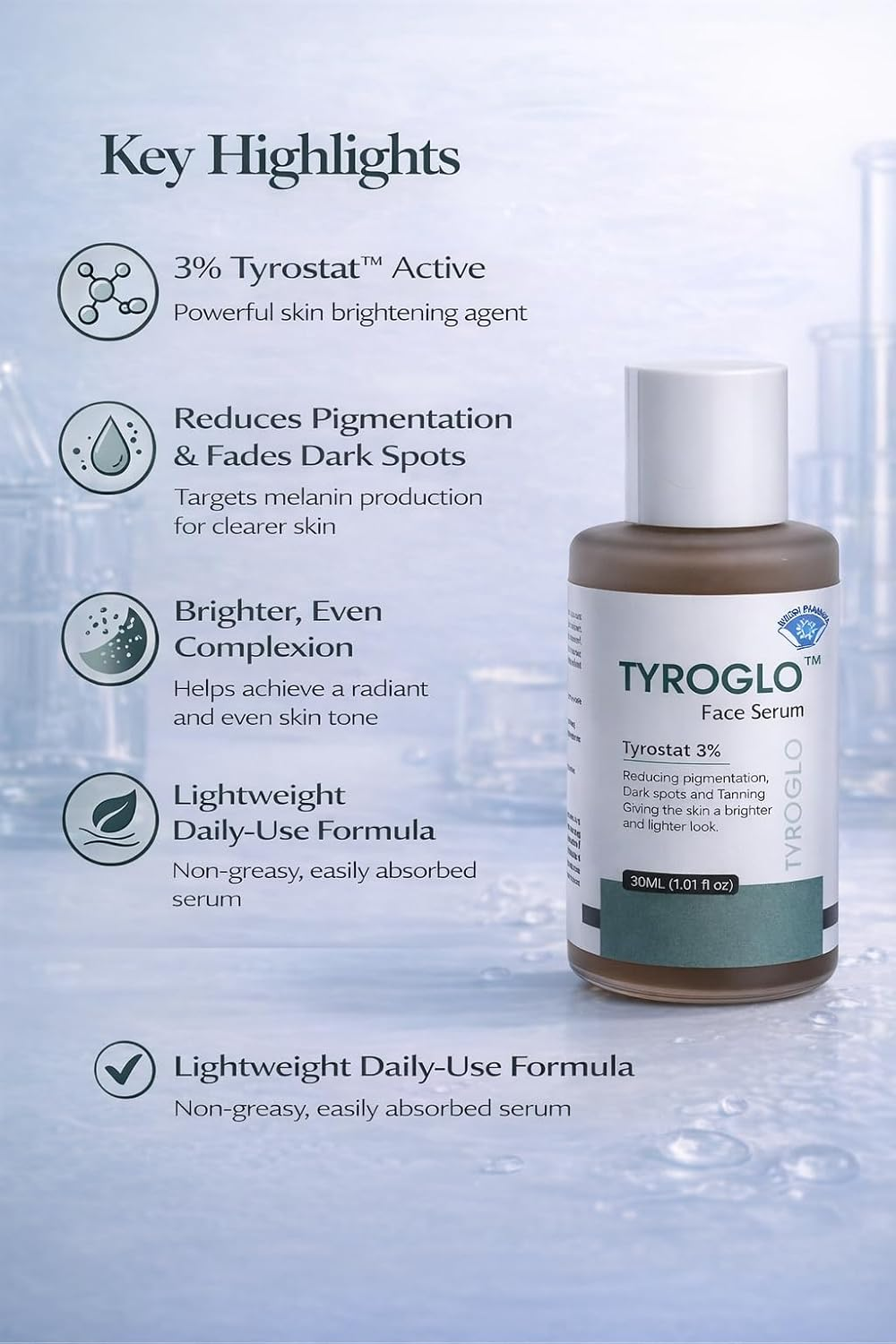 Face Serum with 3% Tyrostat - Image 5