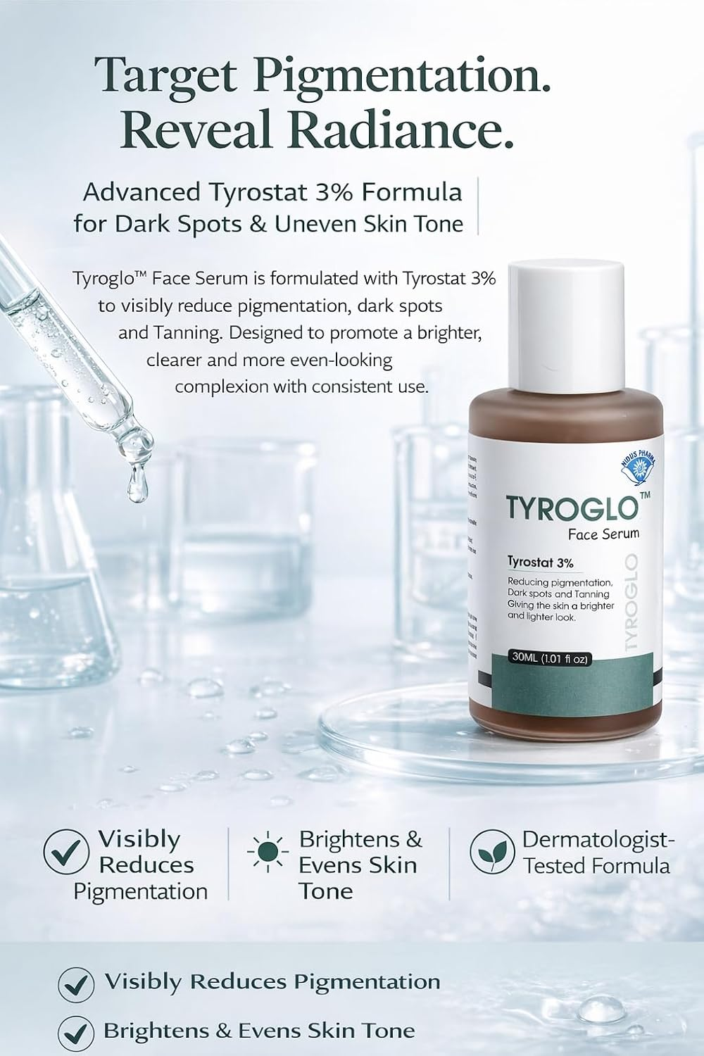 Face Serum with 3% Tyrostat - Image 3