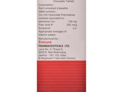 Ferium - Strip of 10 Chewable Tablets
