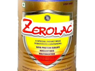 Zerolac Powder with Soy Protein Isolate, 400 gm