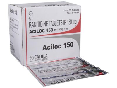 Aciloc 150 ranitidine tablets IP 150 mg Cadila box with strip