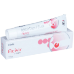 Acivir Cream Aciclovir tube and carton Cipla, 10 gm