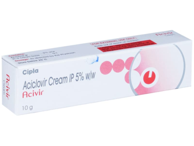 Acivir Cream carton side panel