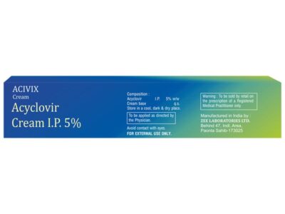 Acivix Cream carton front panel