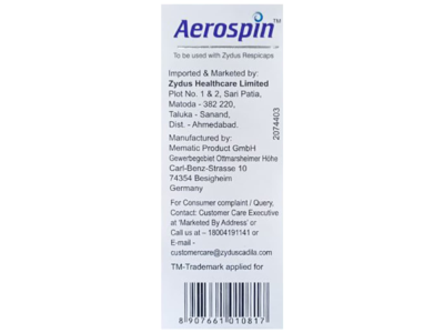 Aerospin inhaler device details